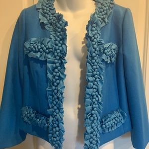 J. Crew cornflower blue Astrid berry jacket